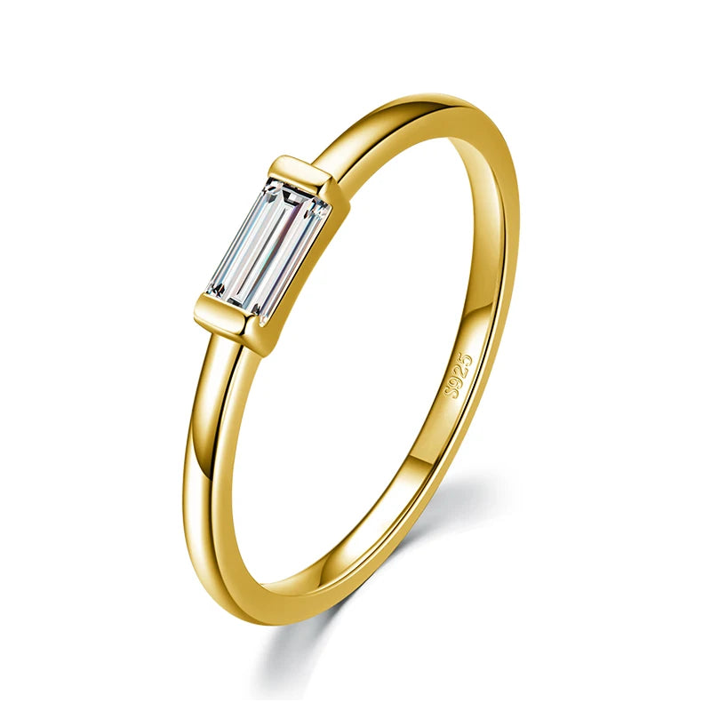 Modian 925 Sterling Silver Irregular Stackable Ring