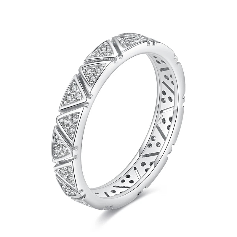 Modian 925 Sterling Silver Irregular Stackable Ring