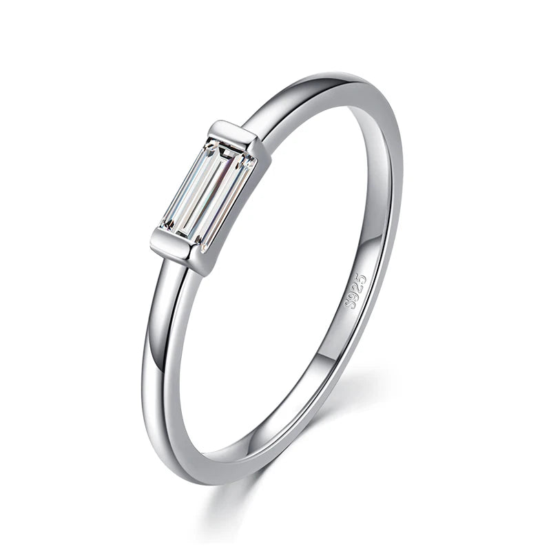 Modian 925 Sterling Silver Irregular Stackable Ring