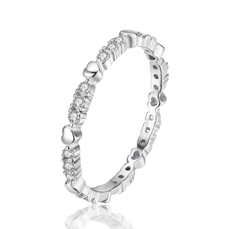 Modian 925 Sterling Silver Irregular Stackable Ring