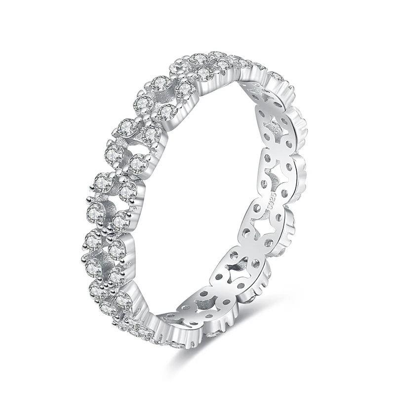 Modian 925 Sterling Silver Irregular Stackable Ring