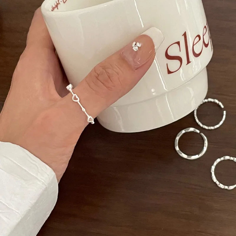 Ventfille Silver Heart Ring