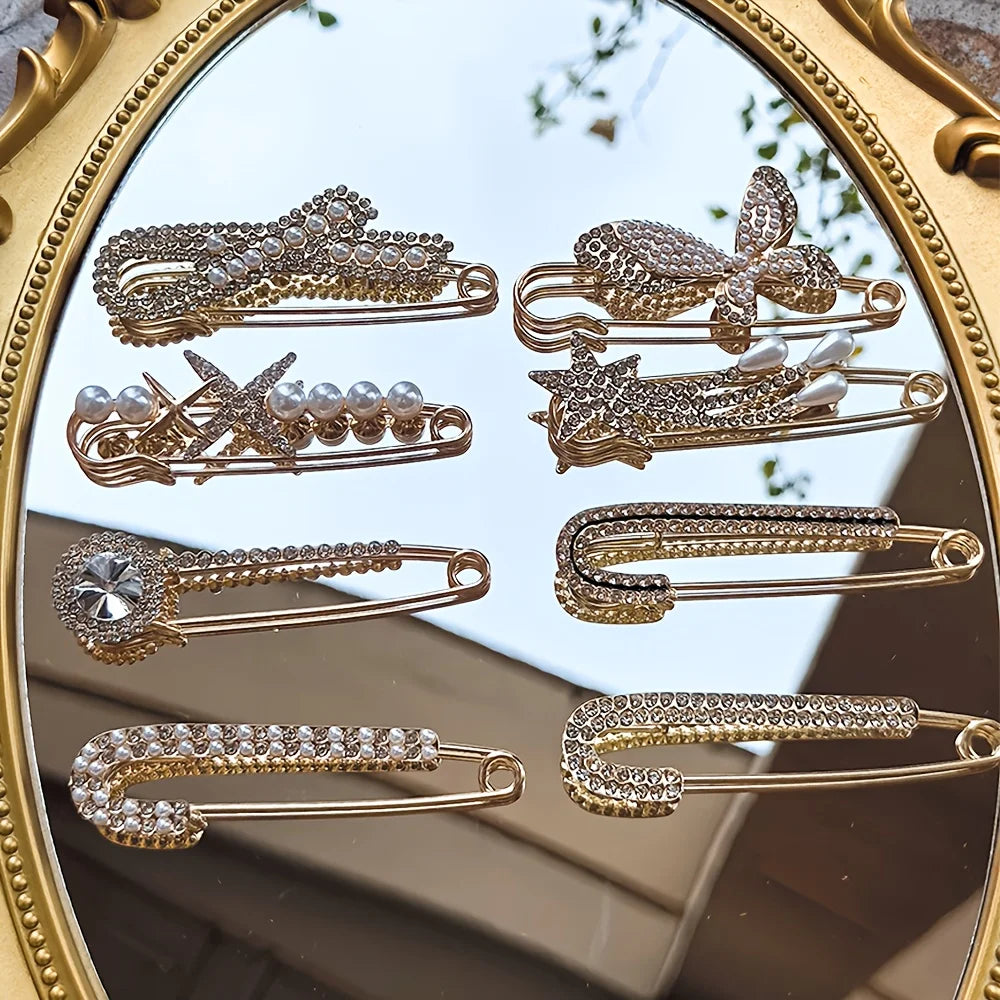 Éclat Pins Lumière Clips Velvet Clasp Maison Brooch Aurélie Collection