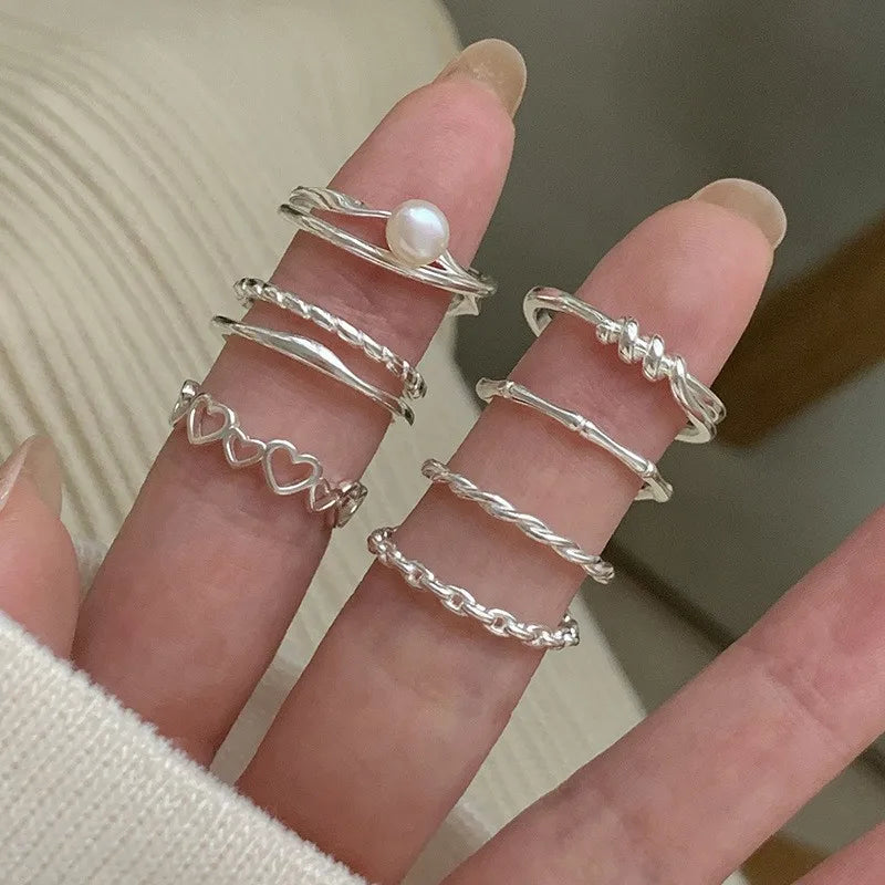 BF CLUB 925 Sterling Silver Vintage Ring for Women