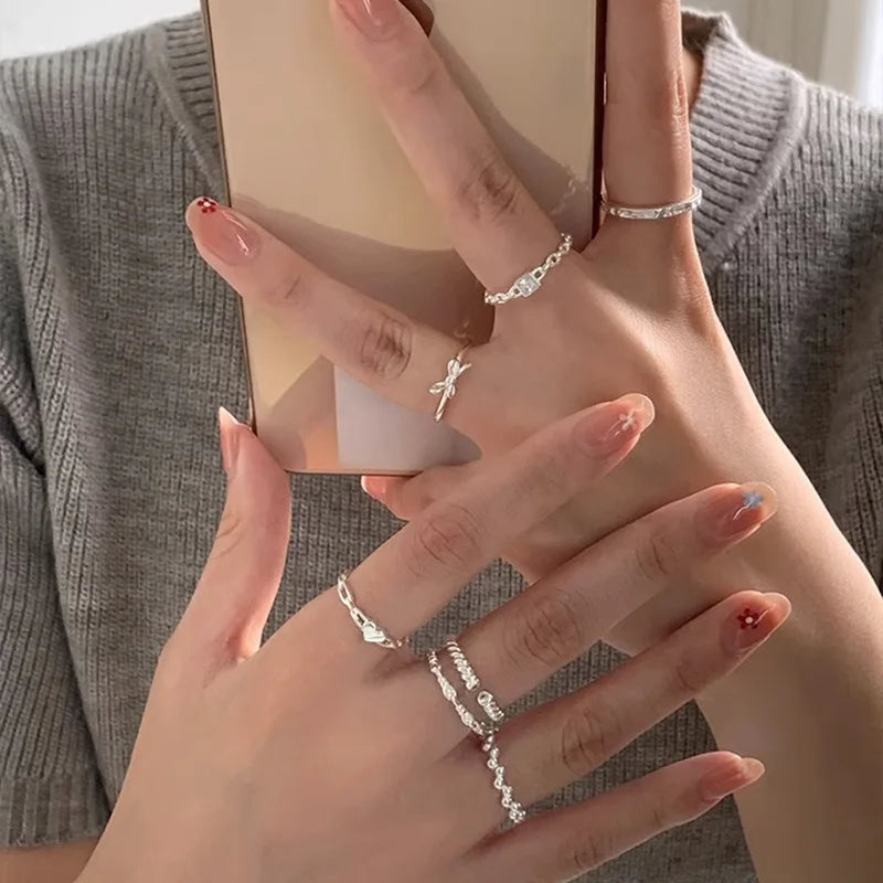 BF CLUB 925 Sterling Silver Vintage Ring for Women