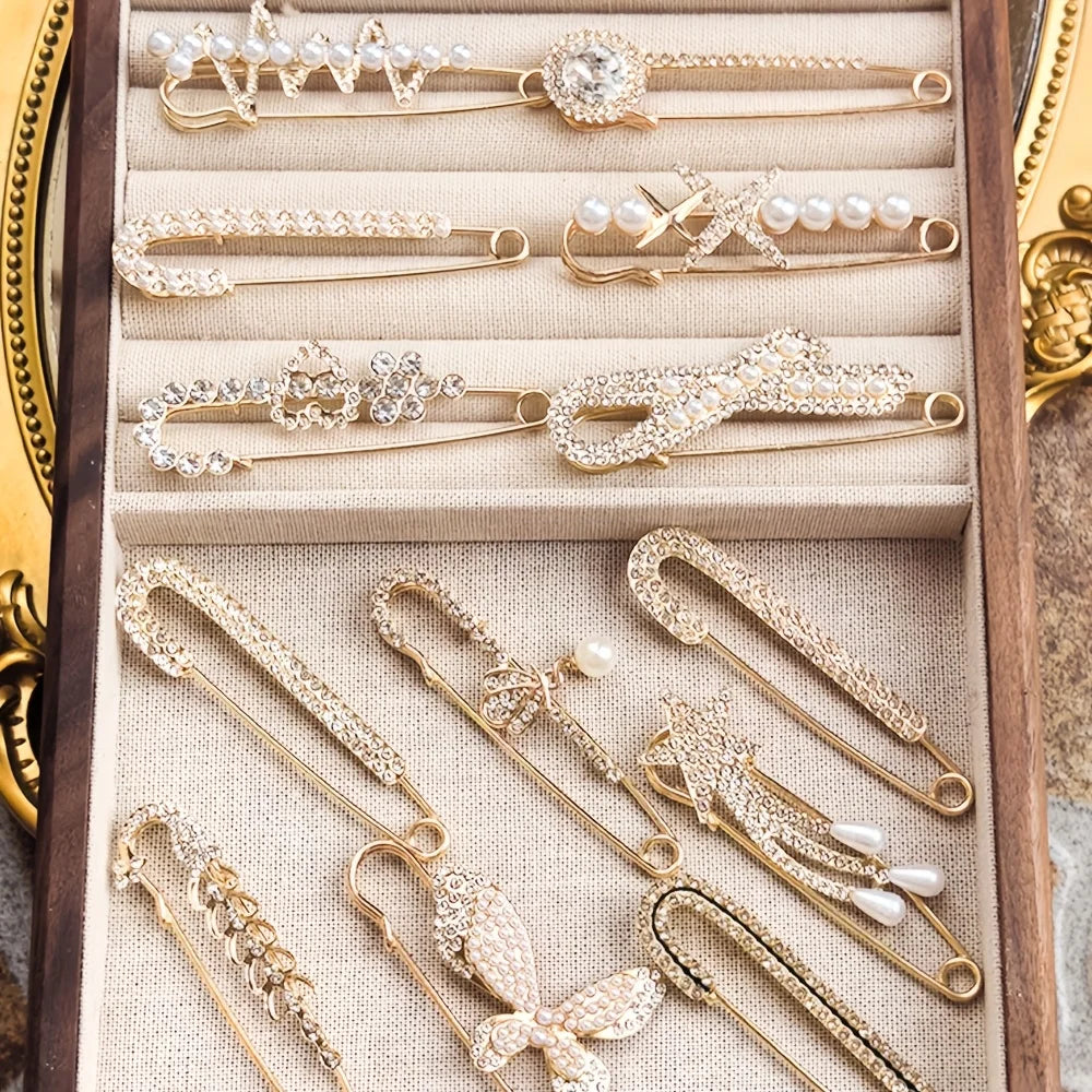 Éclat Pins Lumière Clips Velvet Clasp Maison Brooch Aurélie Collection